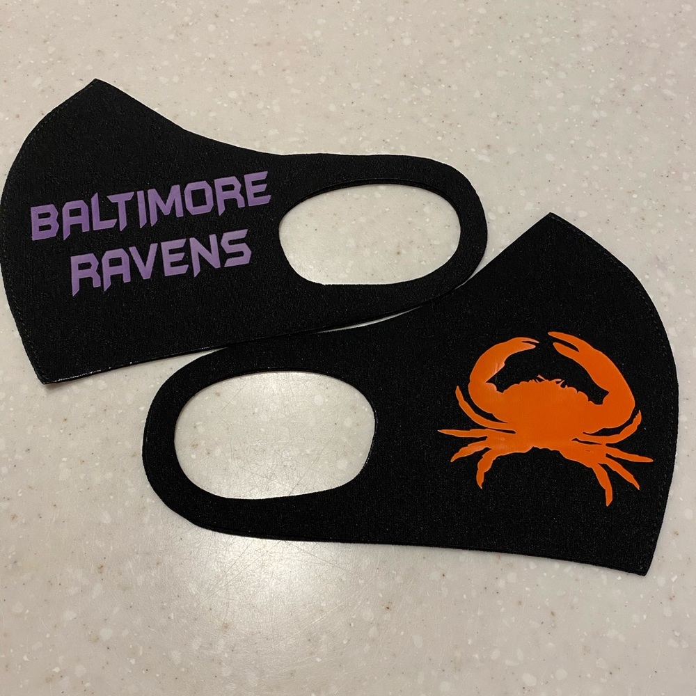 FACE MASK  “Ravens/Crabs”